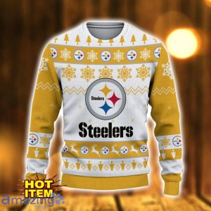Pittsburgh Steelers Logo Cute Ugly Christmas Sweater 3D Printed Unisex Sweater Product Photo 2