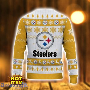 Pittsburgh Steelers Logo Cute Ugly Christmas Sweater 3D Printed Unisex Sweater Product Photo 3
