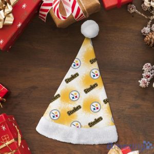 Pittsburgh Steelers Logo Pattern Santa Hat Christmas Gift For Fans Product Photo 2