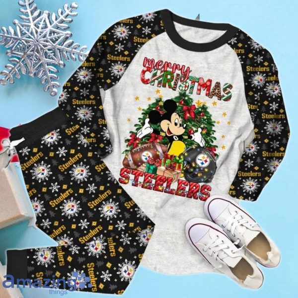 Pittsburgh Steelers Merry Christmas Limited Edition Pajamas Set Product Photo 2