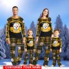 Pittsburgh Steelers Pajamas Set Family Custom Name Christmas Gift Football Team Pajamas Set
