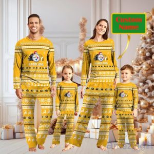 Pittsburgh Steelers Team Custom Name Christmas Pajamas For Fans Product Photo 1