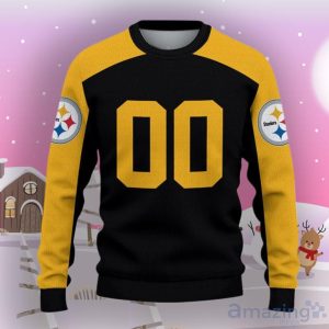 Pittsburgh Steelers Ugly Sweater Custom Name And Number Hot Design For Christmas Gift Product Photo 2