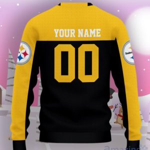 Pittsburgh Steelers Ugly Sweater Custom Name And Number Hot Design For Christmas Gift Product Photo 3