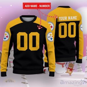 Pittsburgh Steelers Ugly Sweater Custom Name And Number Hot Design For Christmas Gift Product Photo 1