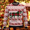 Plaid Pattern Horse Ugly Christmas Sweater Style Gift For Men And Womens