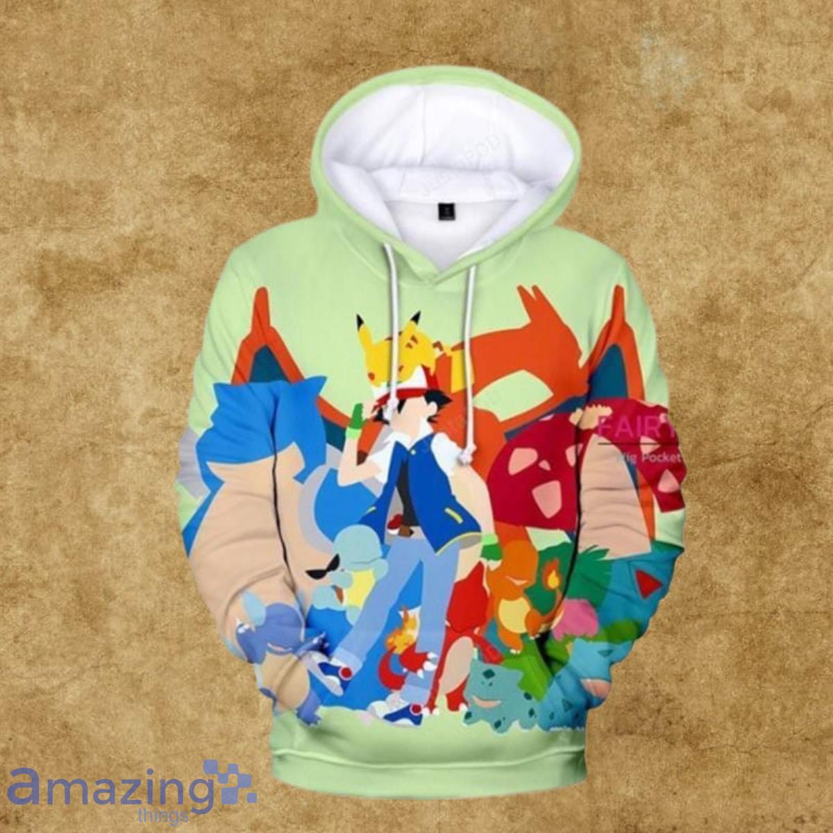 Pokemon 3D Hoodie Impressive Gifts For Men And Women image Pokemon 3D Hoodie Impressive Gifts For Men And Women Product Photo 1