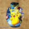 Pokemon Pikachu Blue 3D Hoodie Impressive Gifts For Men And Women