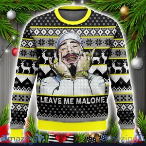 Post Malone Leave Me Malone Ugly Christmas Sweater Christmas Holiday Gift Product Photo 1