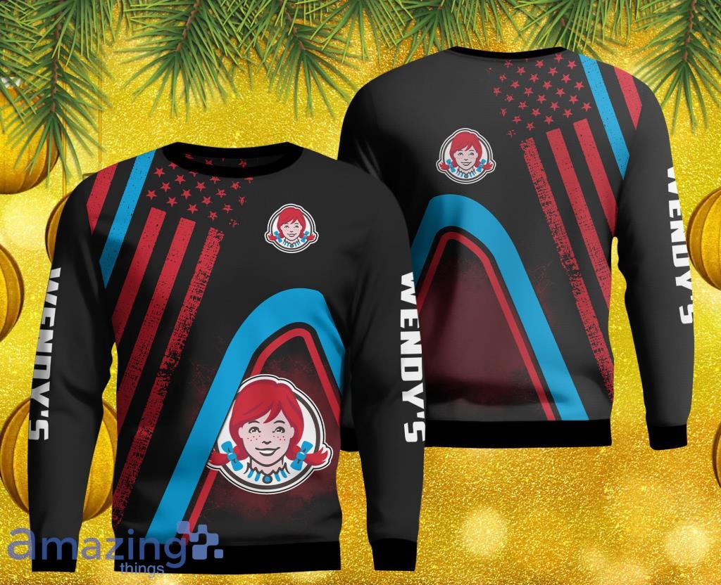 Printed Wendy's V5 Ugly Sweater Christmas 3D Gift For Christmas Funny image Printed Wendy's V5 Ugly Sweater Christmas 3D Gift For Christmas Funny