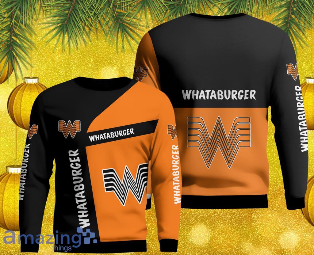 Printed Whataburger Ugly Sweater Christmas 3D Gift For Christmas Funny image Printed Whataburger Ugly Sweater Christmas 3D Gift For Christmas Funny Product Photo 1