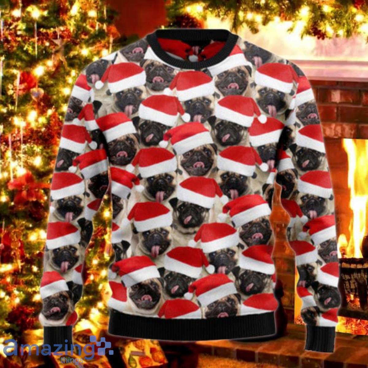 Pug hot sale holiday sweater