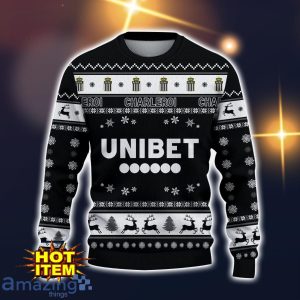 R. Charleroi S.C 3D Ugly Christmas Sweater For Men And Women Sport Fans image R. Charleroi S.C 3D Ugly Christmas Sweater For Men And Women Sport Fans Product Photo 2