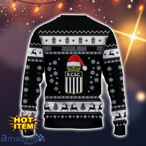 R. Charleroi S.C 3D Ugly Christmas Sweater For Men And Women Sport Fans image R. Charleroi S.C 3D Ugly Christmas Sweater For Men And Women Sport Fans Product Photo 3