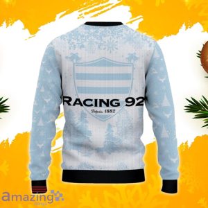 Racing 92 Ugly Christmas Sweater, Xmas Gift Ideas 2023 For Fans image Racing 92 Ugly Christmas Sweater, Xmas Gift Ideas 2023 For Fans Product Photo 3