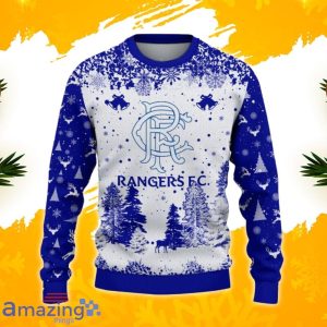 Rangers F.C. Ugly Christmas Sweater, Xmas Gift Ideas 2023 For Fans Product Photo 2