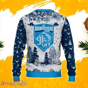 RC Massy Essonne Ugly Christmas Sweater, Xmas Gift Ideas 2023 For Fans image RC Massy Essonne Ugly Christmas Sweater, Xmas Gift Ideas 2023 For Fans Product Photo 3