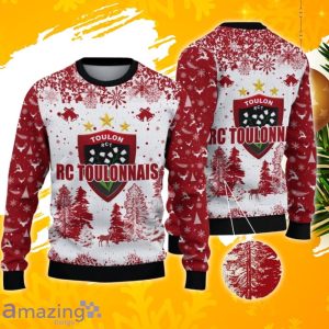RC Toulonnais Ugly Christmas Sweater, Xmas Gift Ideas 2023 For Fans Product Photo 1