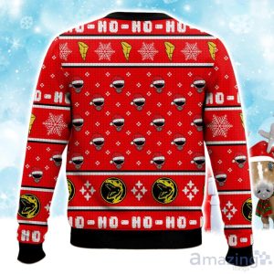 Red Ranger Ho-Ho Power Rangers Ugly Christmas Sweater Product Photo 2