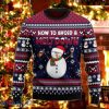 Red Wine Snowman How To Avoid A Meltdown Ugly Christmas Sweater Style Gift For Men And Womens