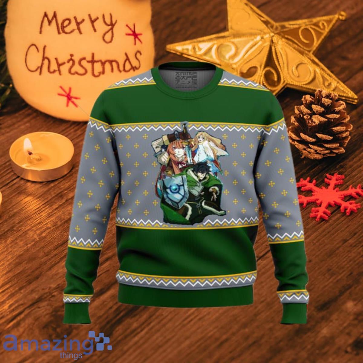 Rising of the Shield Hero Characters Ugly Christmas Sweaters Style Gift For Men And Women image Rising of the Shield Hero Characters Ugly Christmas Sweaters Style Gift For Men And Women Product Photo 1