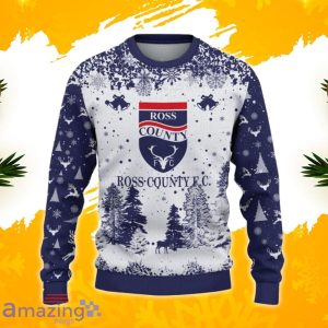 Ross County F.C. Ugly Christmas Sweater, Xmas Gift Ideas 2023 For Fans Product Photo 2