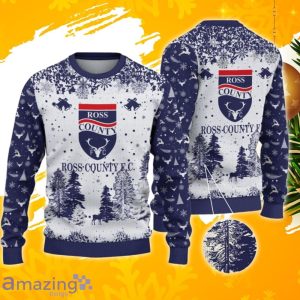 Ross County F.C. Ugly Christmas Sweater, Xmas Gift Ideas 2023 For Fans Product Photo 1