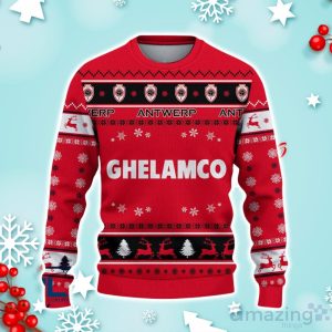 Royal Antwerp F.C Ugly Christmas Sweater Ideal Gift For Fans Product Photo 2