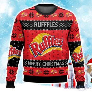 Rufffles Snack Brand Ugly Christmas Sweater, Xmas Gift Ideas For Fans Product Photo 1