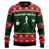 Running Plan For The Day Ugly Christmas Sweater For Men & Women