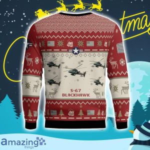 S 67 Blackhawk S67 Aircraft Ugly Christmas Sweater Christmas Gift Veteran 3D Sweater image S-67 Blackhawk S67 Aircraft Ugly Christmas Sweater Christmas Gift Veteran 3D Sweater Product Photo 3