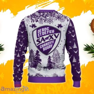 SA XV Charente Ugly Christmas Sweater, Xmas Gift Ideas 2023 For Fans Product Photo 3