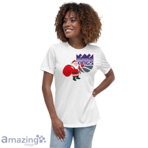 Sacramento Kings Santa Claus Logo Christmas T Shirt Product Photo 8