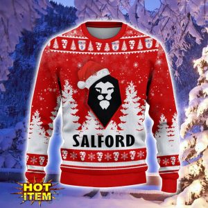 Salford City Ugly Christmas Sweater Holiday Gift Ideas For Sport Fans image Salford City Ugly Christmas Sweater Holiday Gift Ideas For Sport Fans Product Photo 2