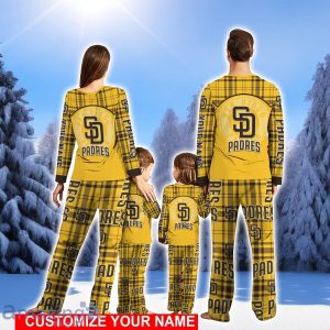 San Diego Padres Pajamas Personalized NameChristmas Pajamas For FamilyChristmas Gift Product Photo 2