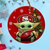 San Francisco 49ers Baby Yoda Ornament Christmas Tree Decorations