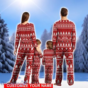 San Francisco 49ers Christmas Reindeer Pajamas Set Christmas Gifts Family Pajamas Gift Custom Name Product Photo 2