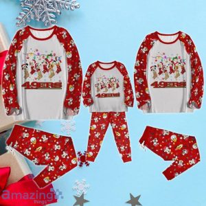 San Francisco 49ers Christmas Socks Limited Edition Pajamas Set Product Photo 2