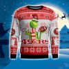 San Francisco 49ers Grinch Snowflake Pattern Ugly Sweater Christmas
