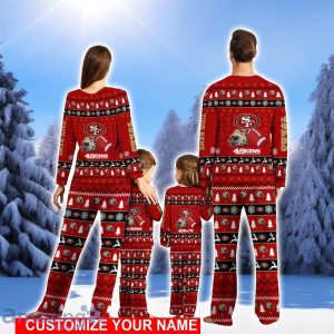 San Francisco 49ers Pajamas Custom Name Christmas Sport Team Pajama Set Christmas Gift Family Gift image San Francisco 49ers Pajamas Custom Name Christmas Sport Team Pajama Set Christmas Gift Family Gift Product Photo 2