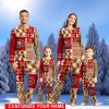 San Francisco 49ers Pajamas Set Christmas snowflake pattern Pajamas Christmas Gift For Family Custom Name