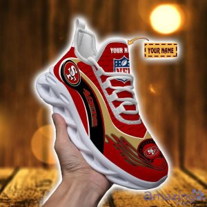 San Francisco 49ers Running Sneakers Max Soul Shoes Men And Women Sport Shoes Custom Name For Fans Product Photo 2