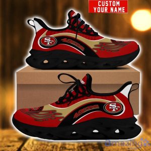 San Francisco 49ers Running Sneakers Max Soul Shoes Men And Women Sport Shoes Custom Name For Fans Product Photo 3