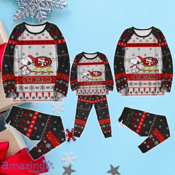 San Francisco 49ers Stay Warm Christmas Gift Pajamas Set Product Photo 3