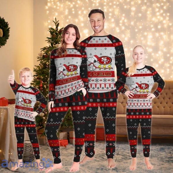 San Francisco 49ers Stay Warm Christmas Gift Pajamas Set Product Photo 1