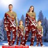 San Francisco 49ers Team Pajamas Personalize Name Buffalo Plaid Cute Christmas Pajamas Set