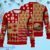 San Francisco Ugly Sweater Christmas, Retro Football American Sweatshirt Pattern 3D For Fans