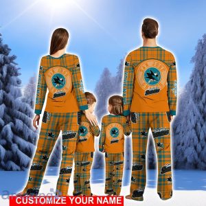 San Jose Sharks Pajamas Personalized NameChristmas Pajamas For FamilyChristmas Gift Product Photo 2