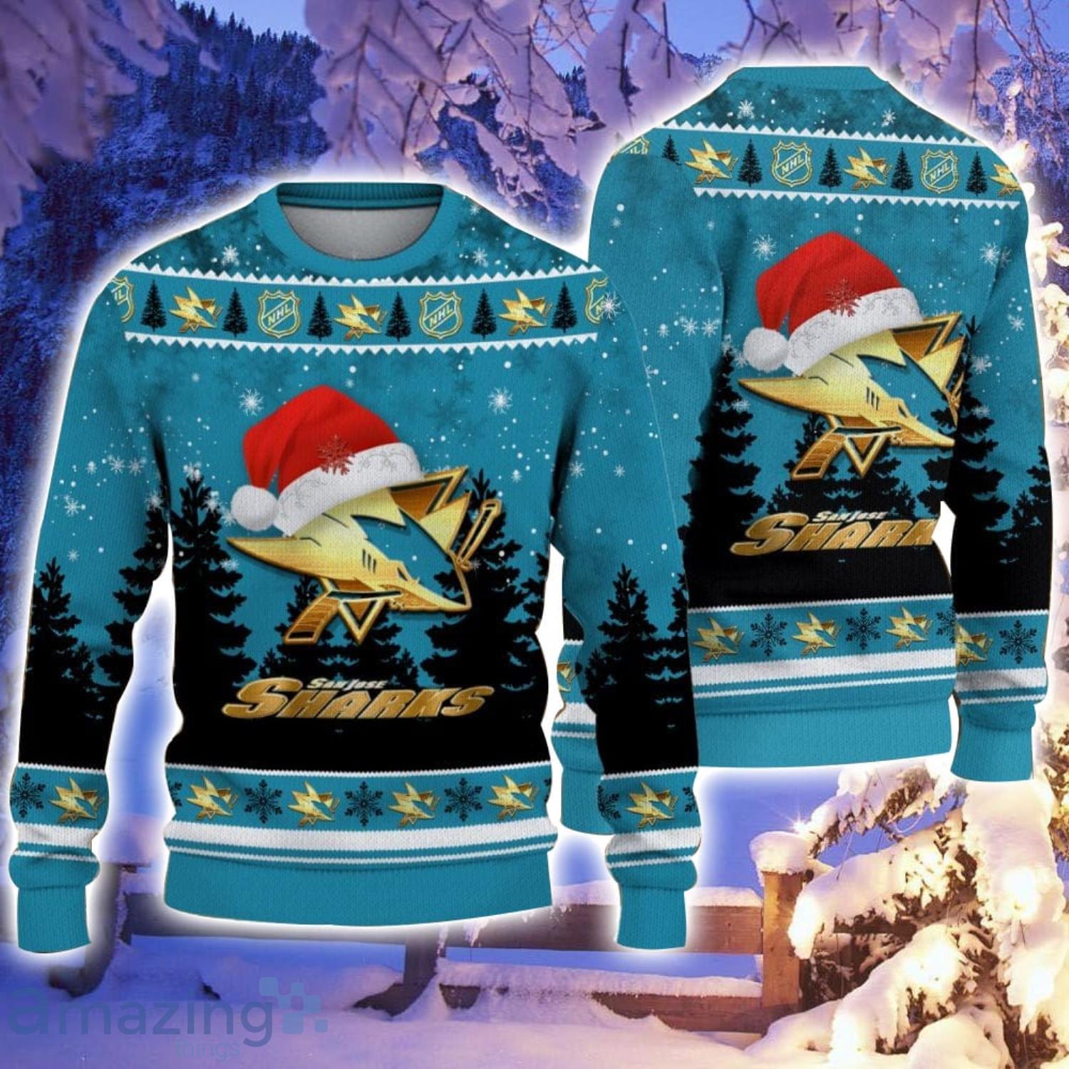 San jose sharks christmas hot sale sweater