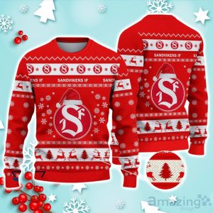 Sandvikens IF Ugly Christmas Sweater Ideal Gift For Fans Product Photo 1